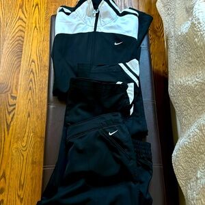 Nike Black and White Tracksuit Set